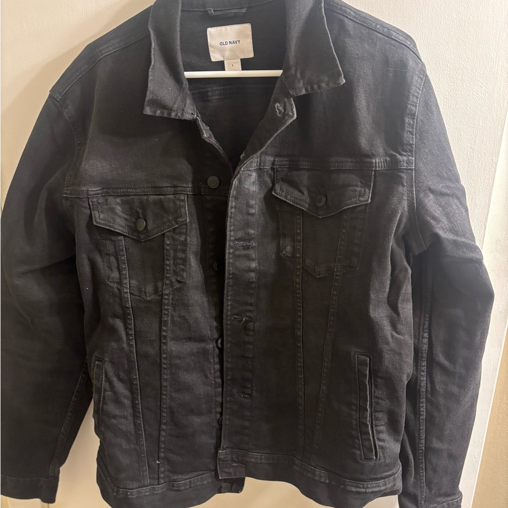 Old Navy Black Lightweight Shirt Jacket